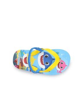 Toddler Boy Baby Shark Beach Pool Resort Flip Flops Size Large 9/10